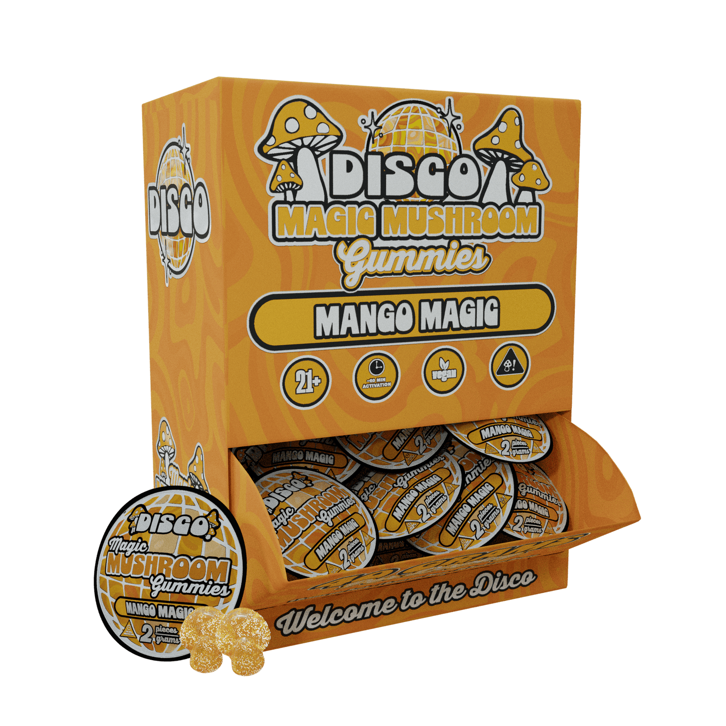 Disco By Chapo Extrax Magic Mushroom Gummies 8g 2ct (20/Pack) [DROPSHIP]