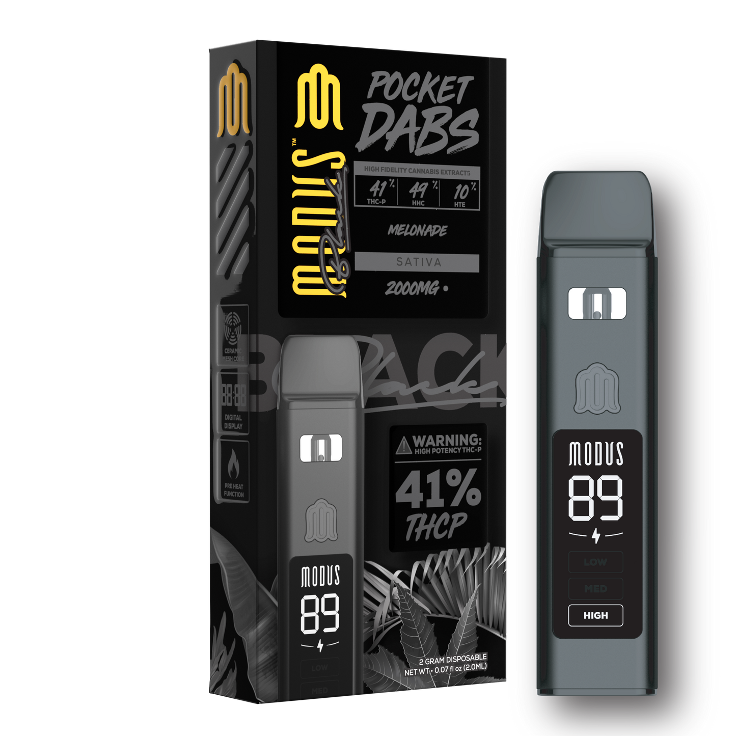 Modus Black Pocket Dabs Disposable (SINGLE) [DROPSHIP]