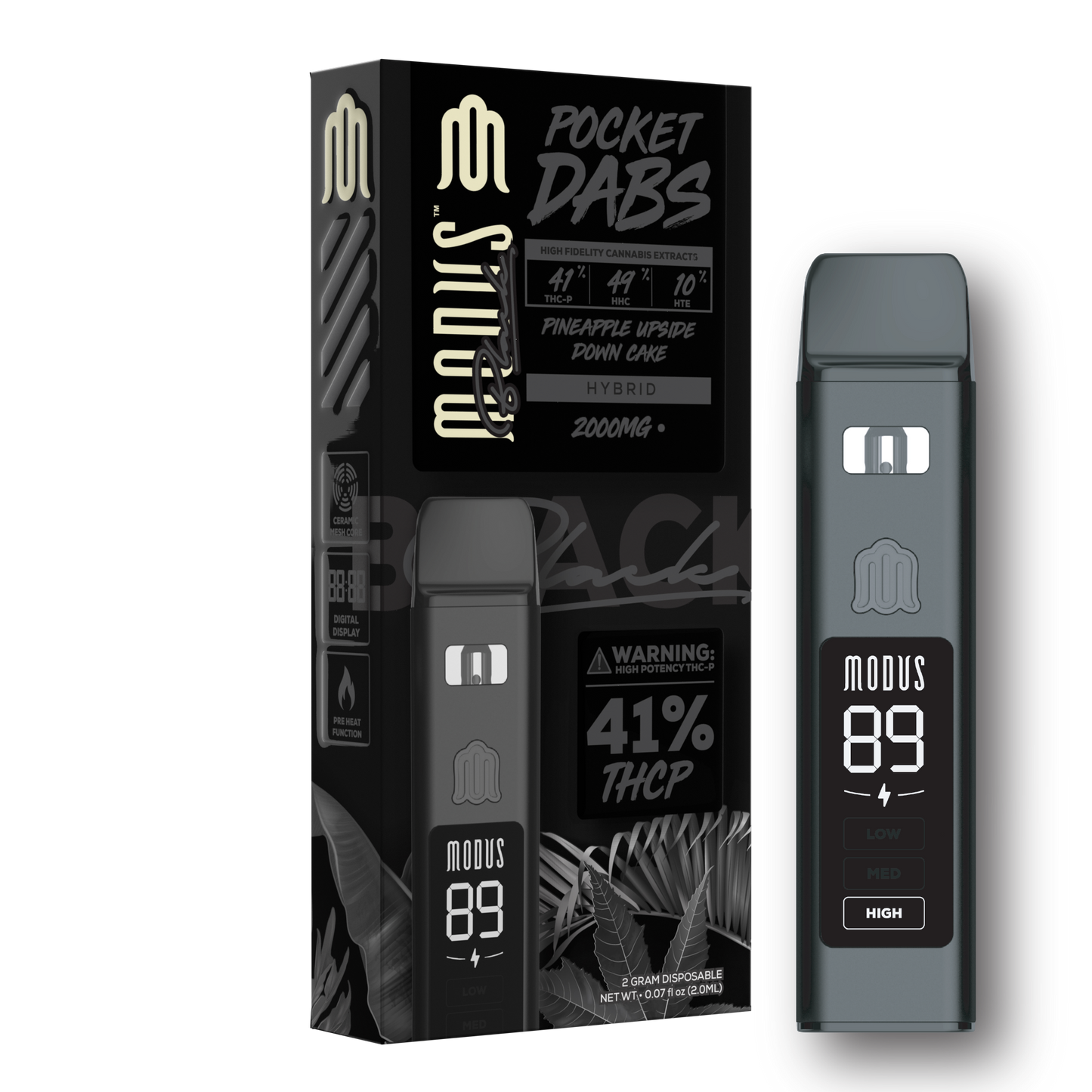 Modus Black Pocket Dabs Disposable (SINGLE) [DROPSHIP]