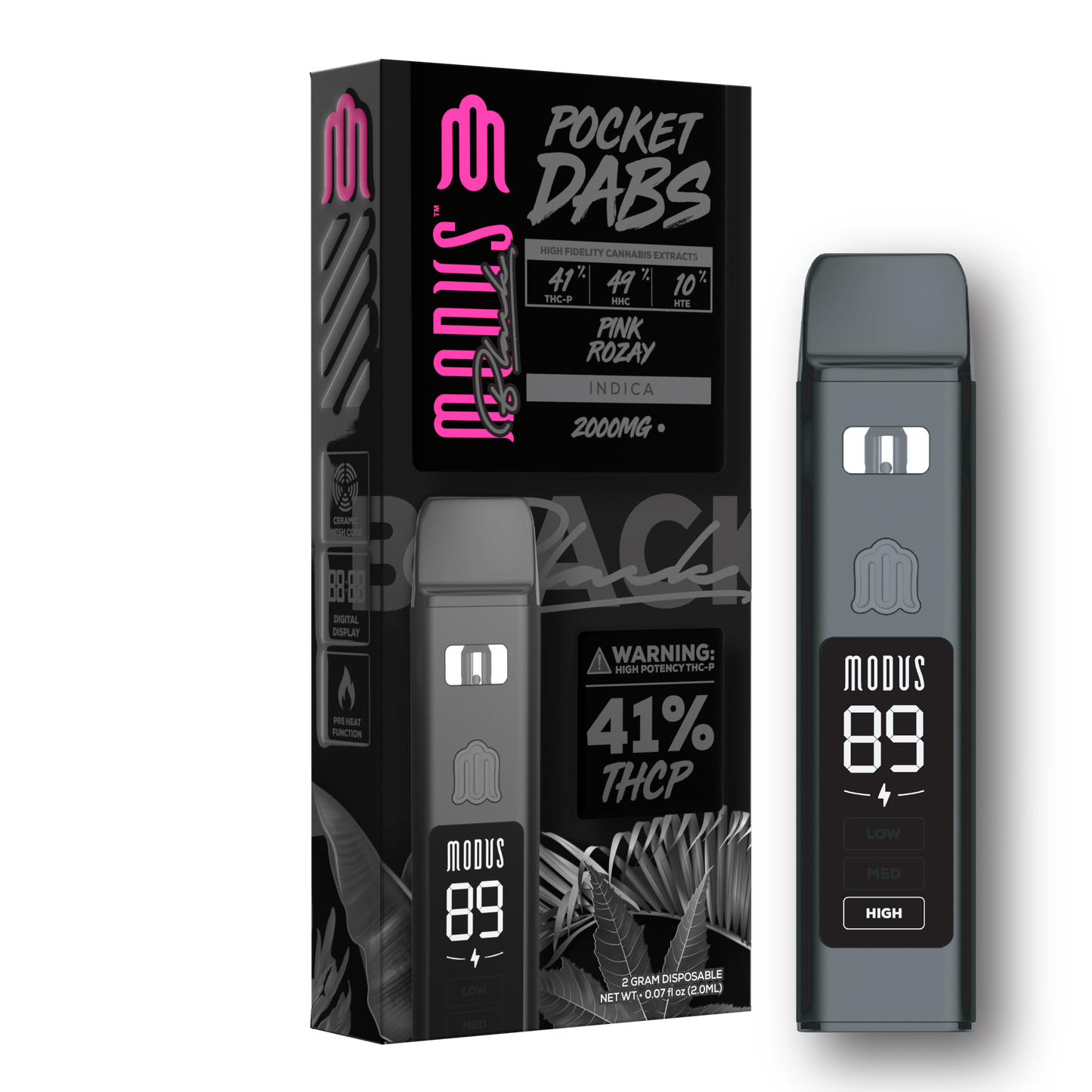 Modus Black Pocket Dabs Disposable (SINGLE) [DROPSHIP]