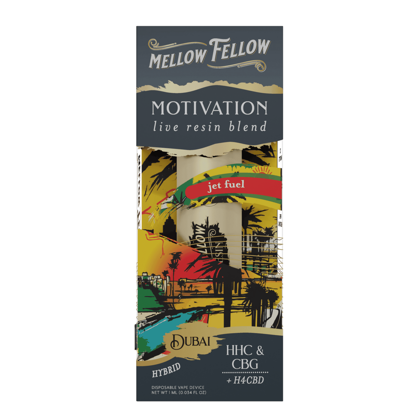 Mellow Fellow Destination Live Resin Disposable 1g (6/pack) [DROPSHIP]