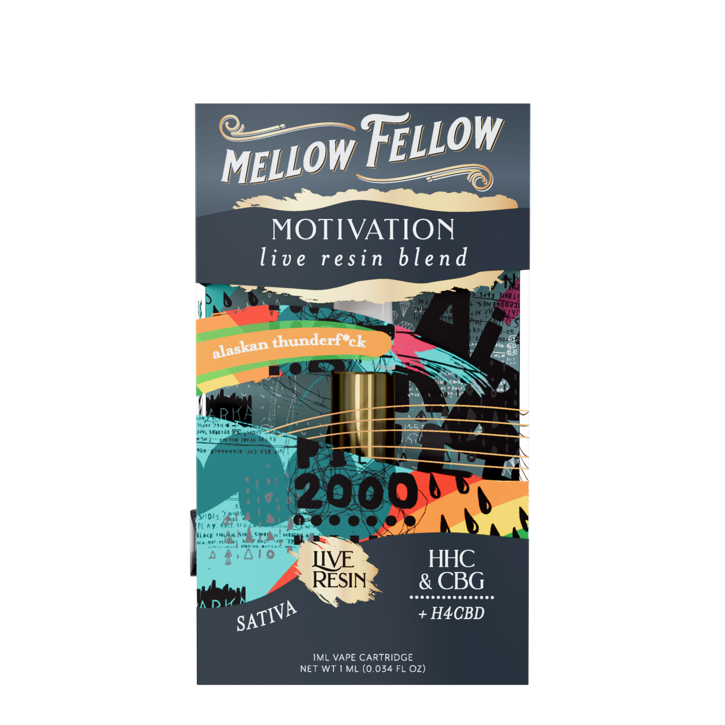 Mellow Fellow Live Resin Cartridge 1g (6/pack) [DROPSHIP]