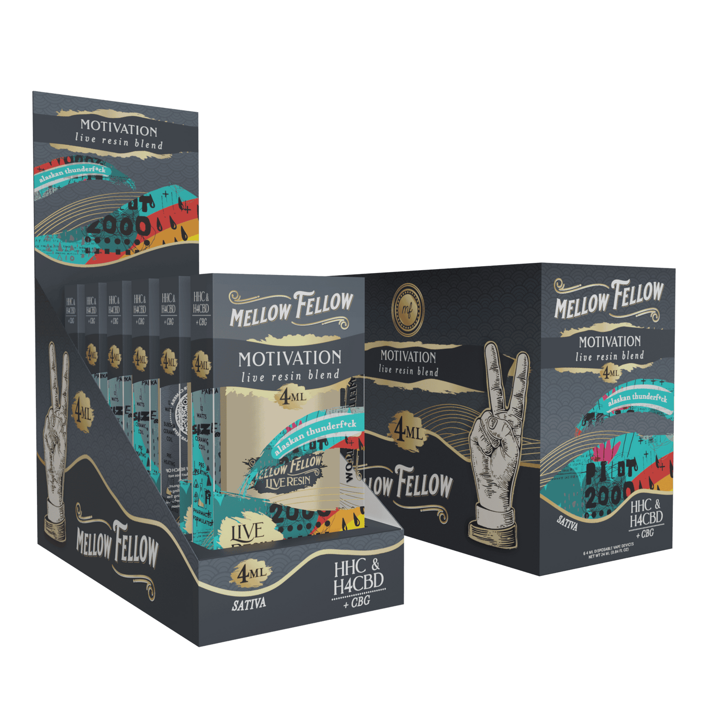 Mellow Fellow Live Resin Disposable 4g (6/pack) [DROPSHIP]