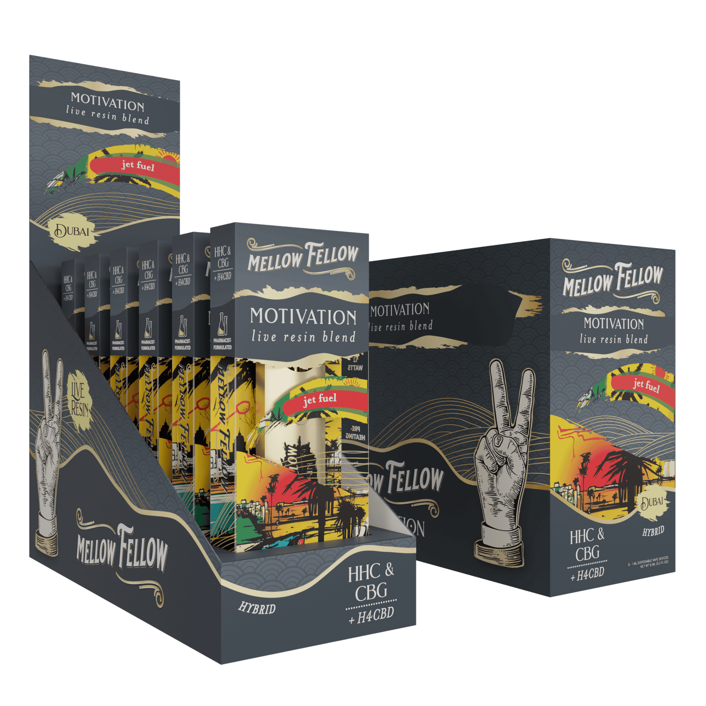 Mellow Fellow Destination Live Resin Disposable 1g (6/pack) [DROPSHIP]