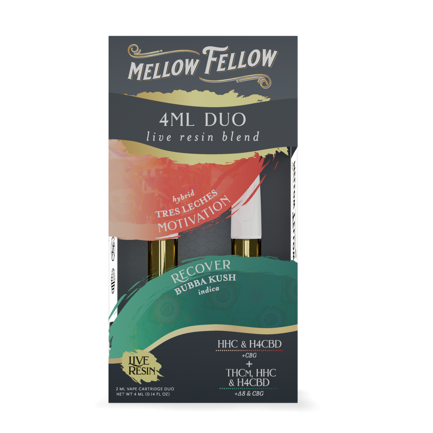 Mellow Fellow Live Resin Duo Cartridge 4g (6/pack) [DROPSHIP]