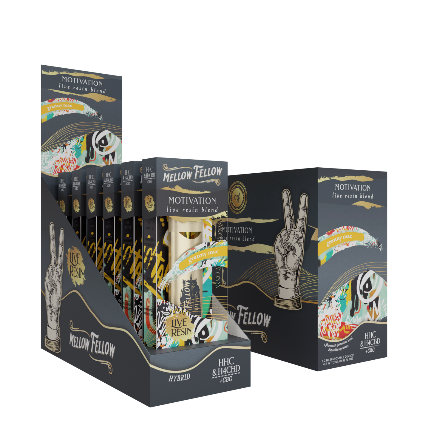 Mellow Fellow Live Resin Disposable 2g (6/pack) [DROPSHIP]