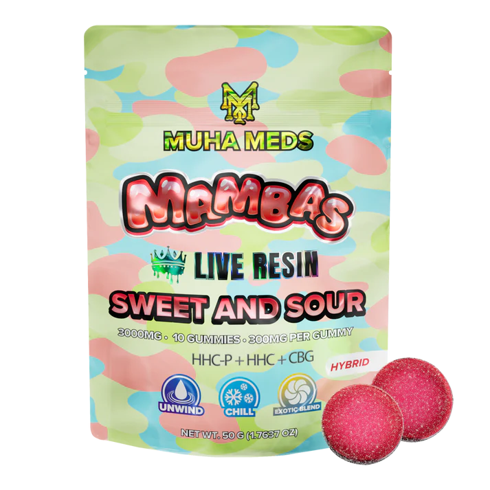 Muha Meds Live Resin Gummies 300mg 10ct (SINGLE)