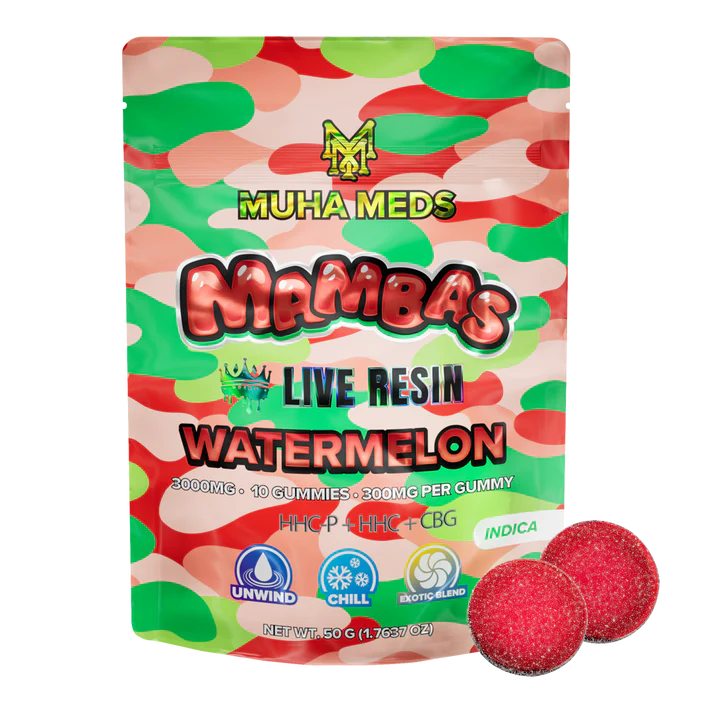 Muha Meds Live Resin Gummies 300mg 10ct (SINGLE)