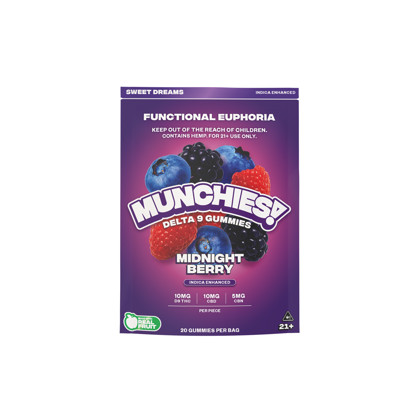Munchies Euphoria Gummy D9 20ct (5/pack) [DROPSHIP]