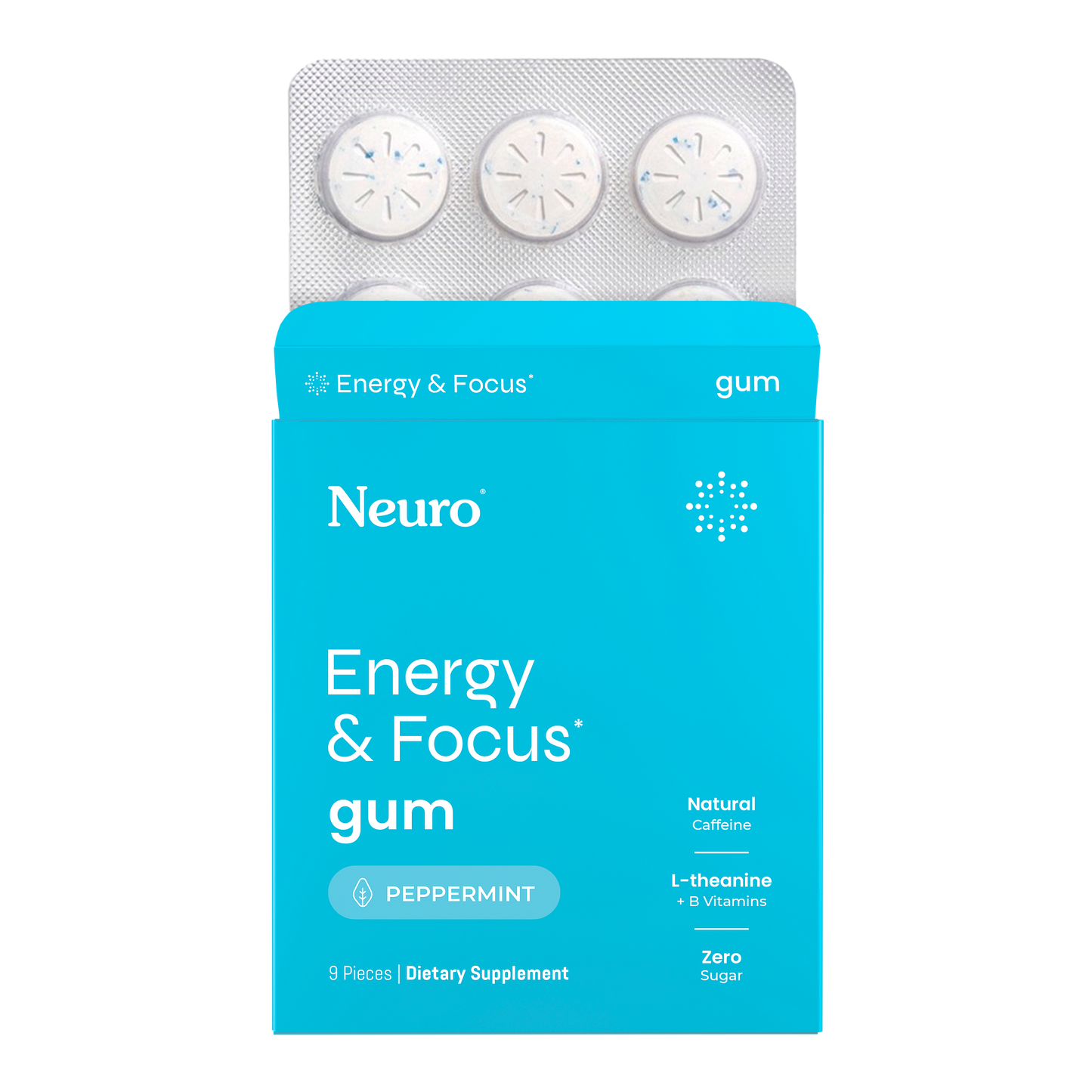 Neuro Energy And Focus Gum 6ct (10/pack)