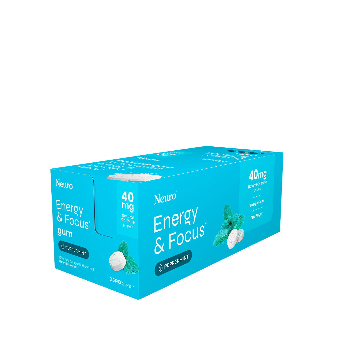 Neuro Energy And Focus Gum 6ct (10/pack)