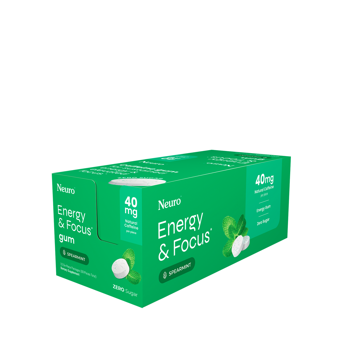 Neuro Energy And Focus Gum 6ct (10/pack)