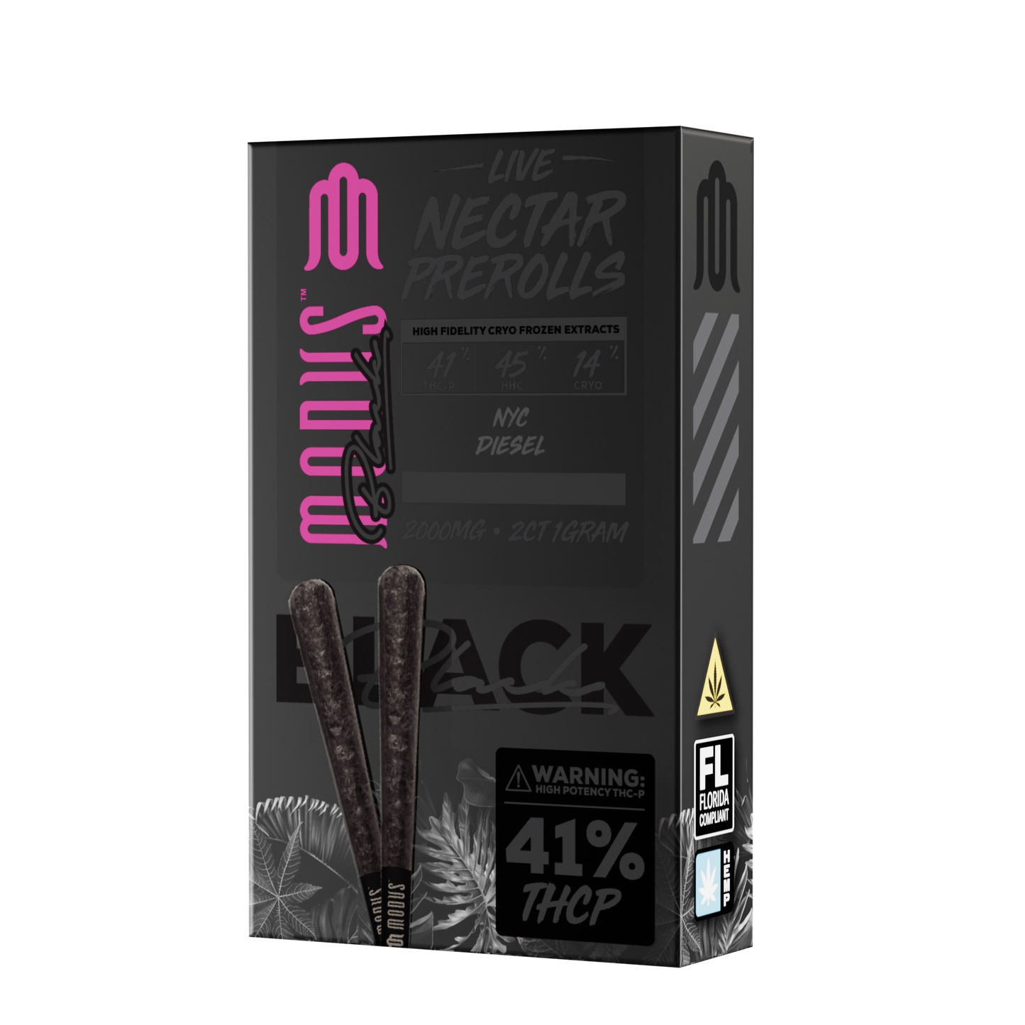 Modus Black Pre-Rolls 2ct 2000mg (SINGLE) [DROPSHIP]