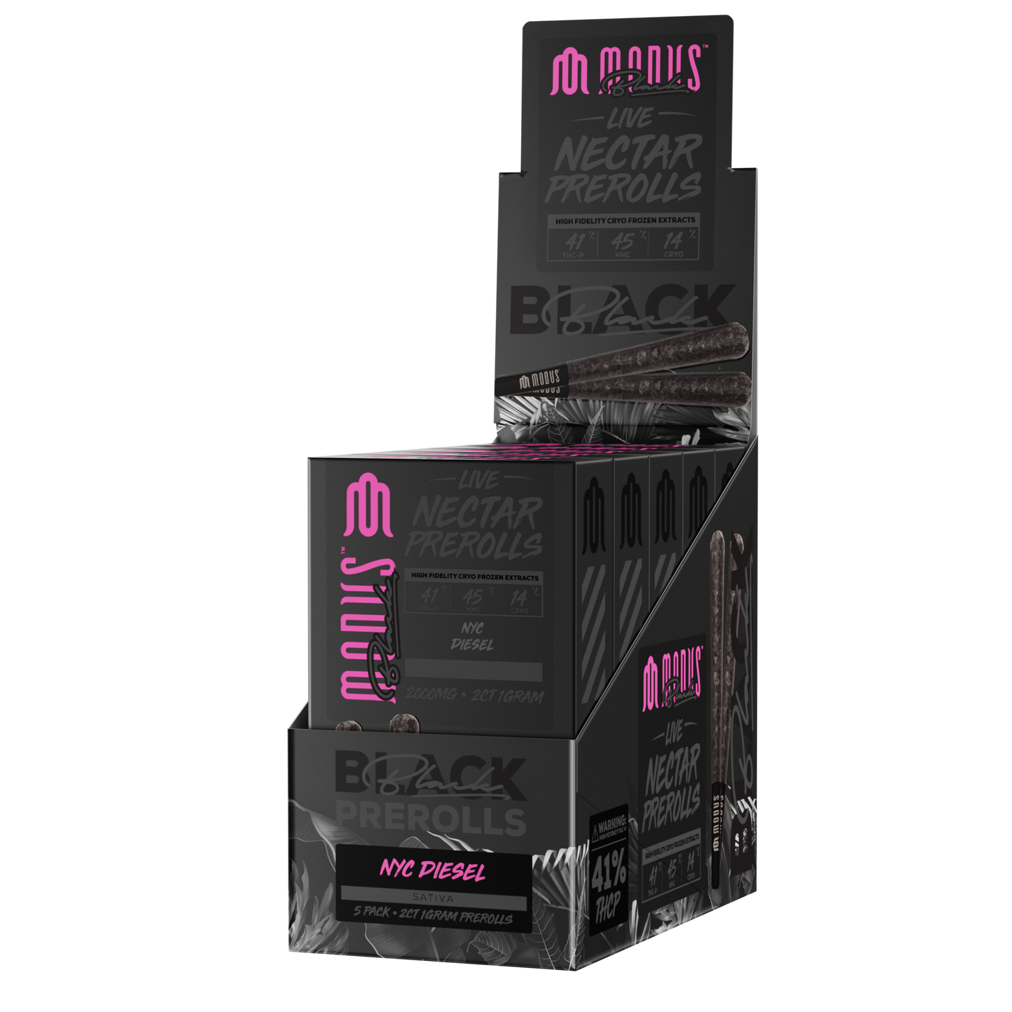 Modus Black Pre-Rolls 2ct 2000mg (SINGLE) [DROPSHIP]