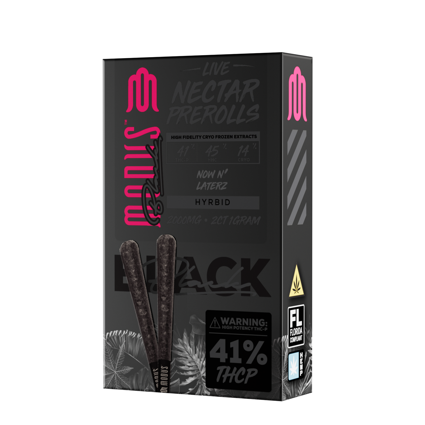 Modus Black Pre-Rolls 2ct 2000mg (SINGLE) [DROPSHIP]