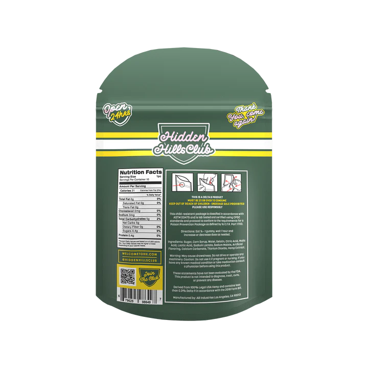 Hidden Hills Mini Mart Smackz Sugar Diamond Resin Edibles 3000mg 10ct (10/pack)