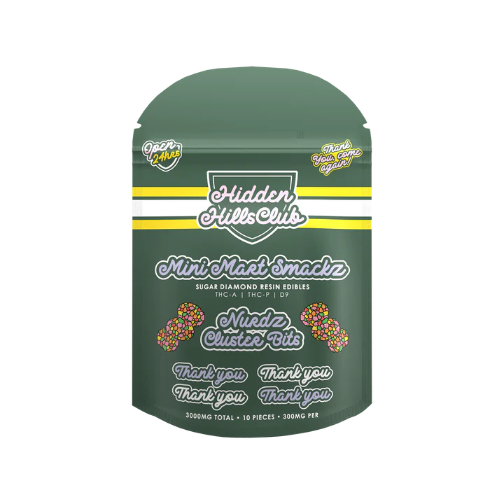 Hidden Hills Mini Mart Smackz Sugar Diamond Resin Edibles 3000mg 10ct (10/pack)