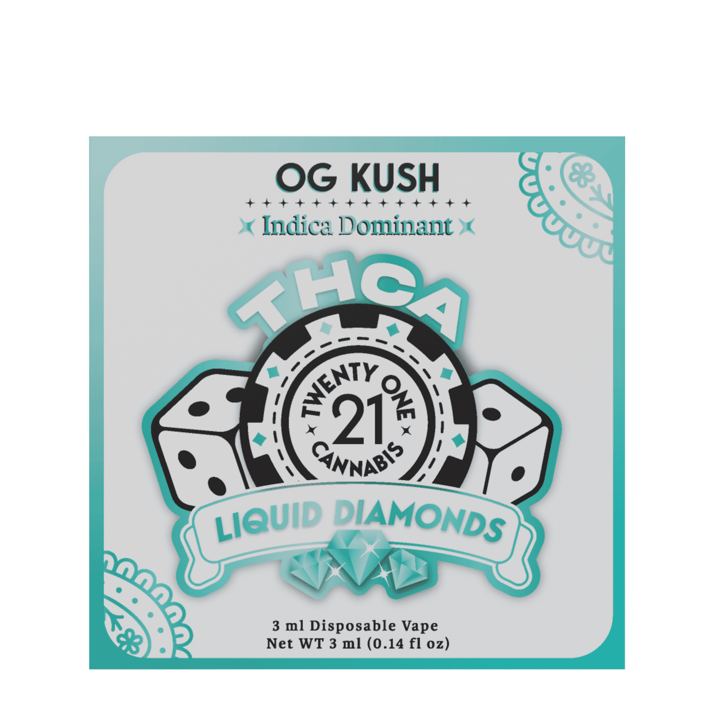 Twenty One THC-A Disposable 3g (6/Pack) [DROPSHIP]