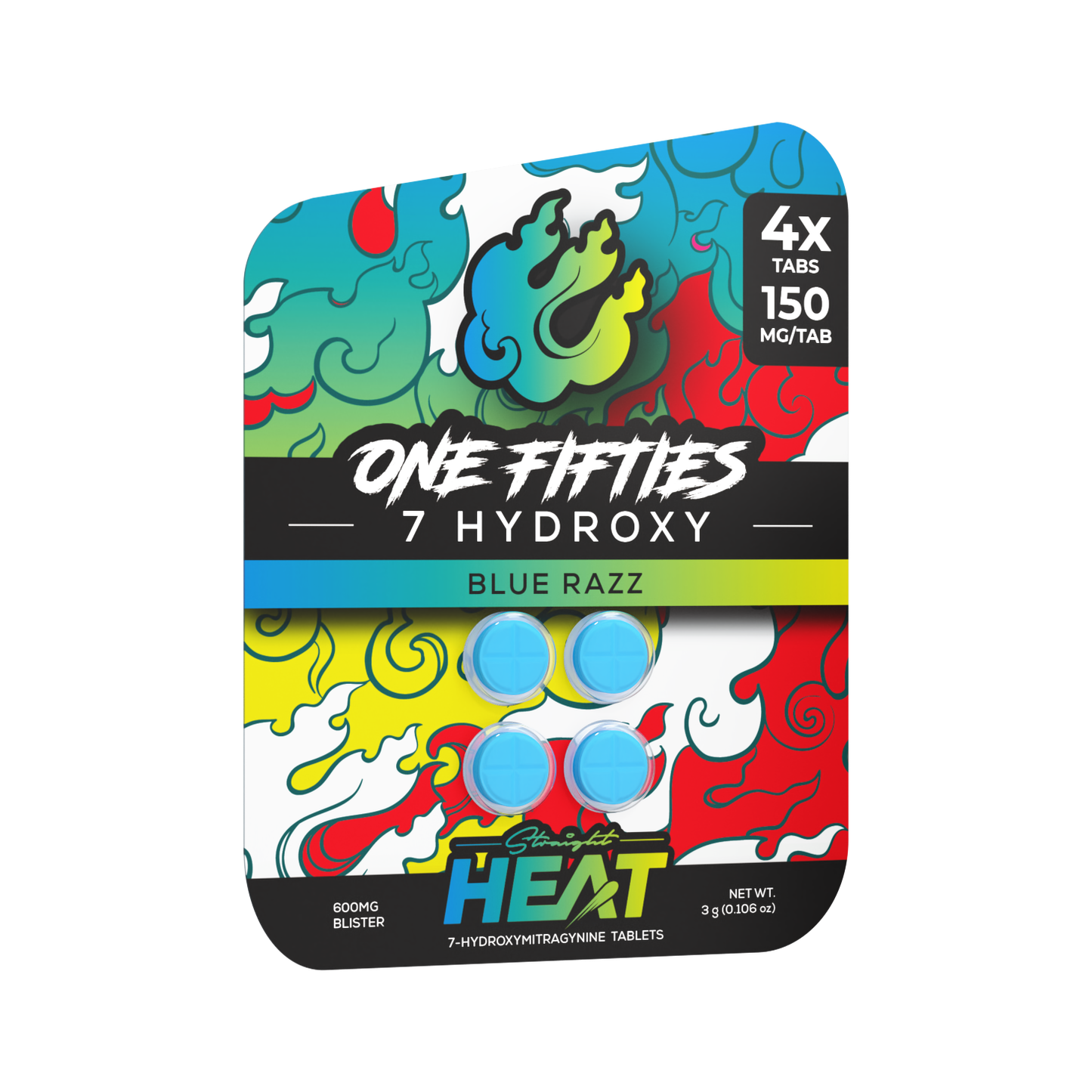 Straight Heat 7Hydroxy One Fifties Tabs 150mg 4ct (SINGLE)
