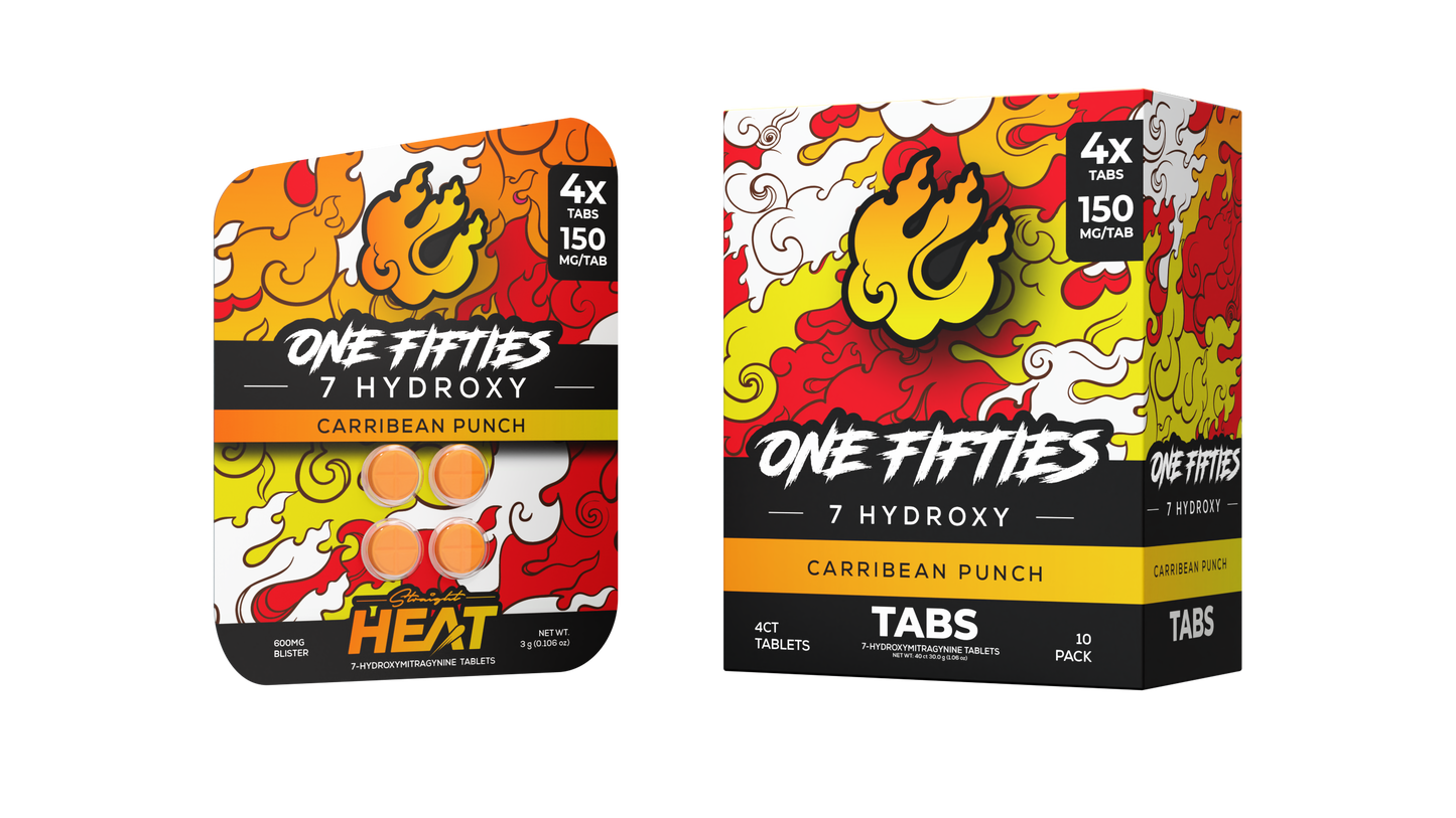 Straight Heat 7Hydroxy One Fifties Tabs 150mg 4ct (SINGLE)