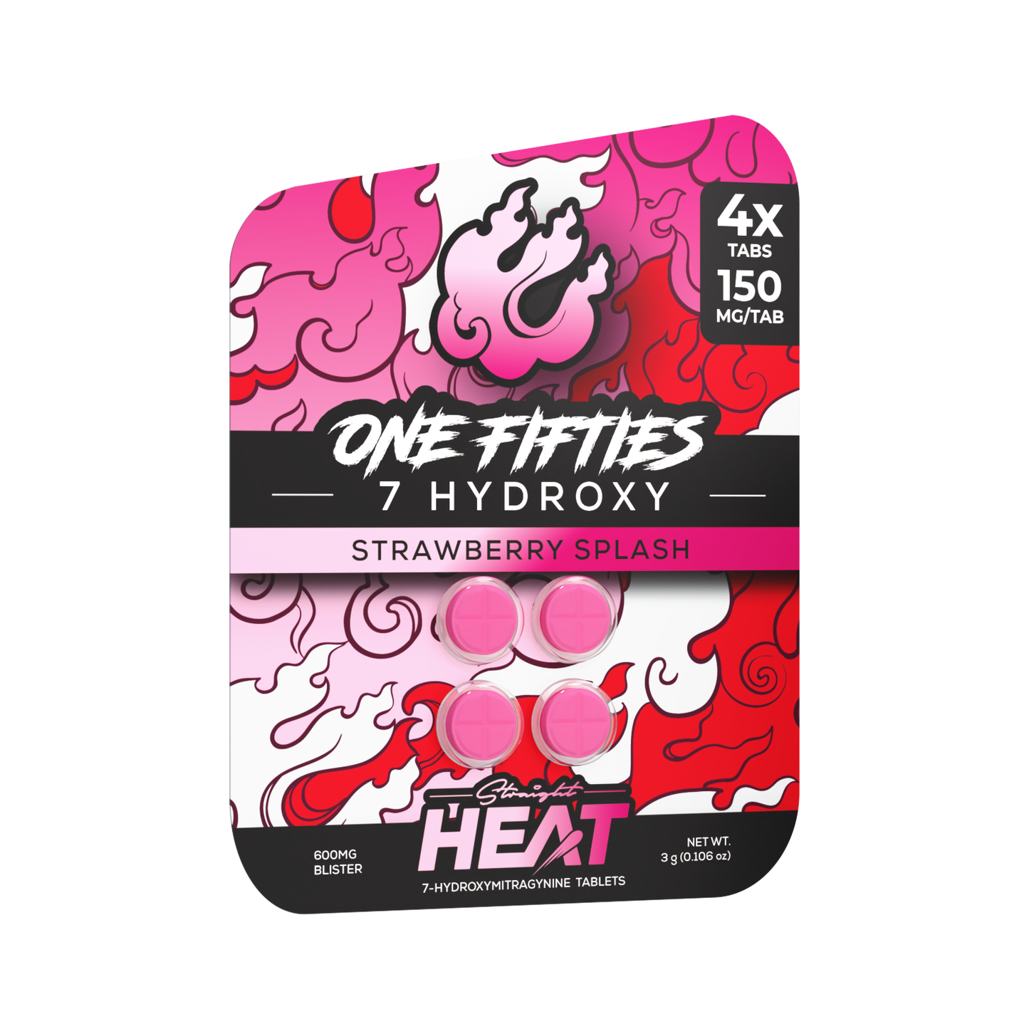 Straight Heat 7Hydroxy One Fifties Tabs 150mg 4ct (SINGLE)