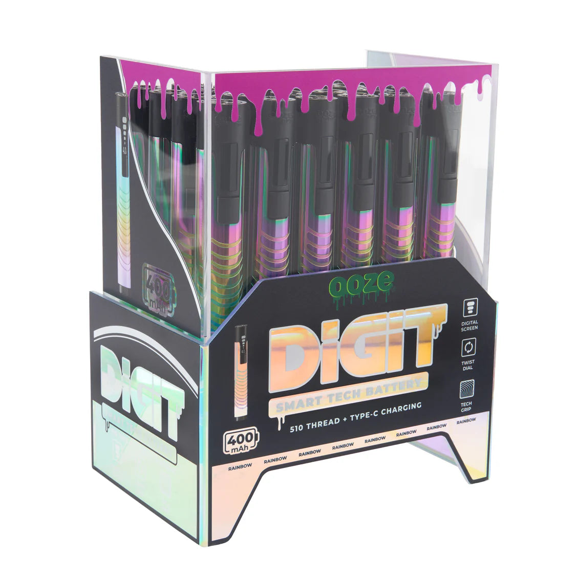 Ooze Digit Battery Display (24/pack)
