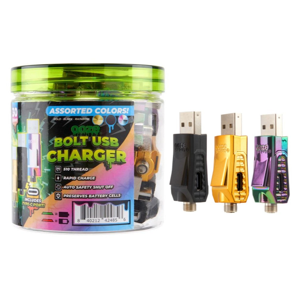 Ooze Bolt USB Charger 510 (30/pack)