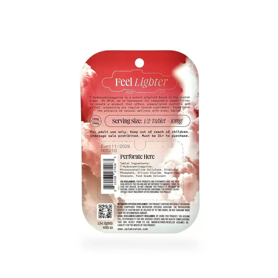 OPiA 7Hydroxy Chewable Tablets 4ct 20mg (SINGLE)