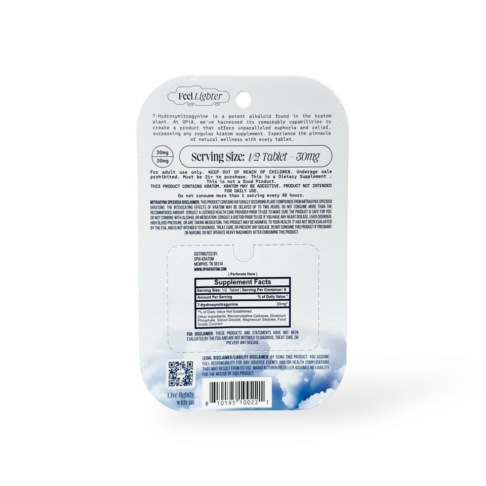 OPiA 7Hydroxy Ultra Tablets 60mg 4ct (SINGLE)