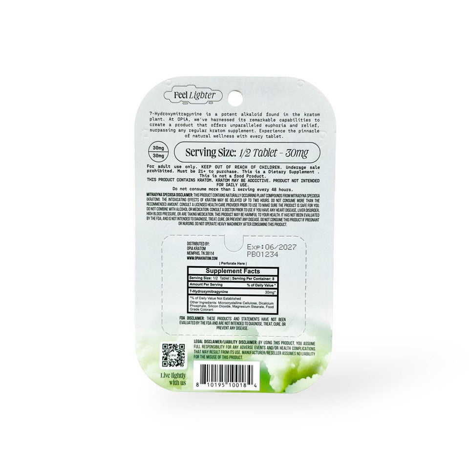 OPiA 7Hydroxy Ultra Tablets 60mg 4ct (SINGLE)