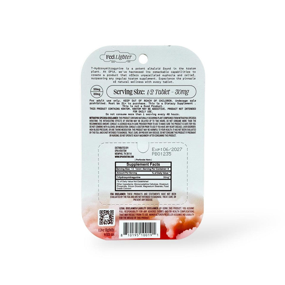 OPiA 7Hydroxy Ultra Tablets 60mg 4ct (SINGLE)