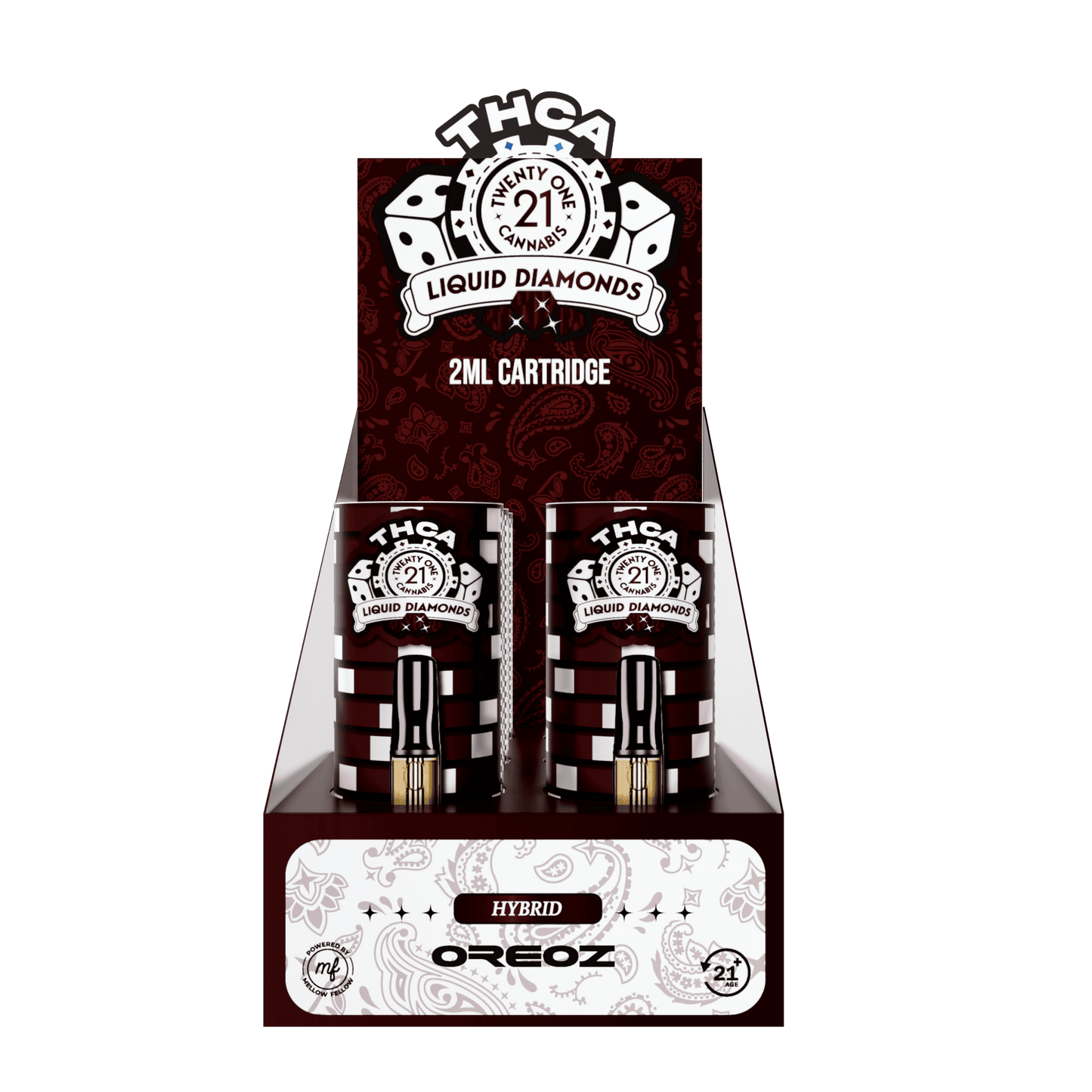 Twenty One THC-A Cartridge 2mL (6/pack) [DROPSHIP]