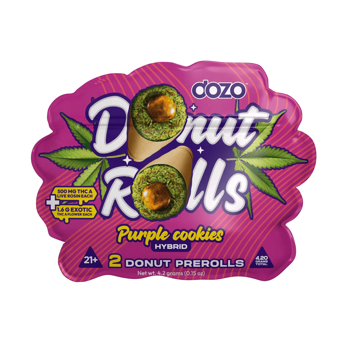 Dozo Donut Rolls THC-A Pre Roll 2.1g 2ct (SINGLE)
