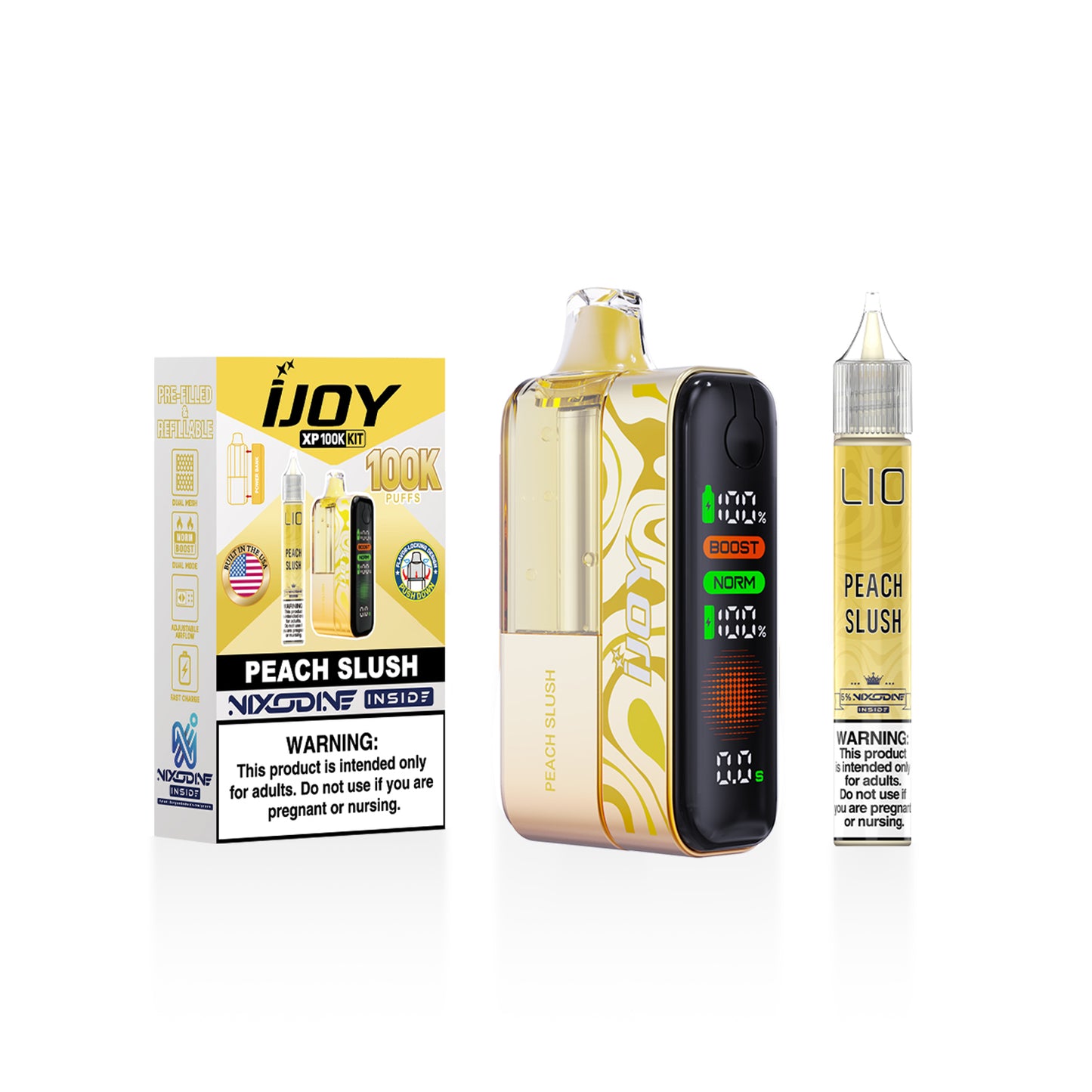 iJoy XP100K Nixodine Disposable Kit 18mL + 15mL Bottle (5/pack) [TX Compliant]