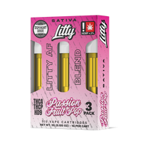 Litty AF Blend THC-A Cartridge 1g 3ct (5/Pack) [DROPSHIP]