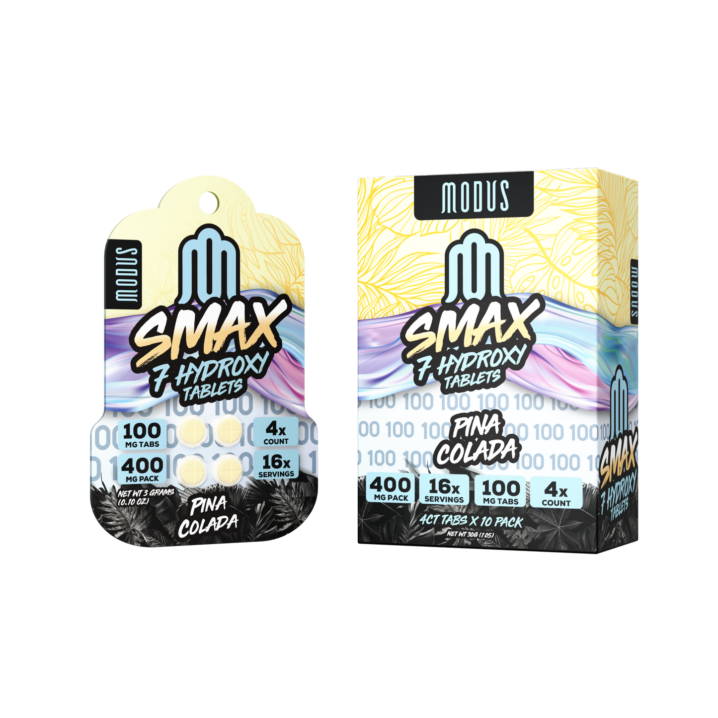 Modus SMAX 7Hydroxy Tablet 4ct 100mg (10/Pack) [DROPSHIP]