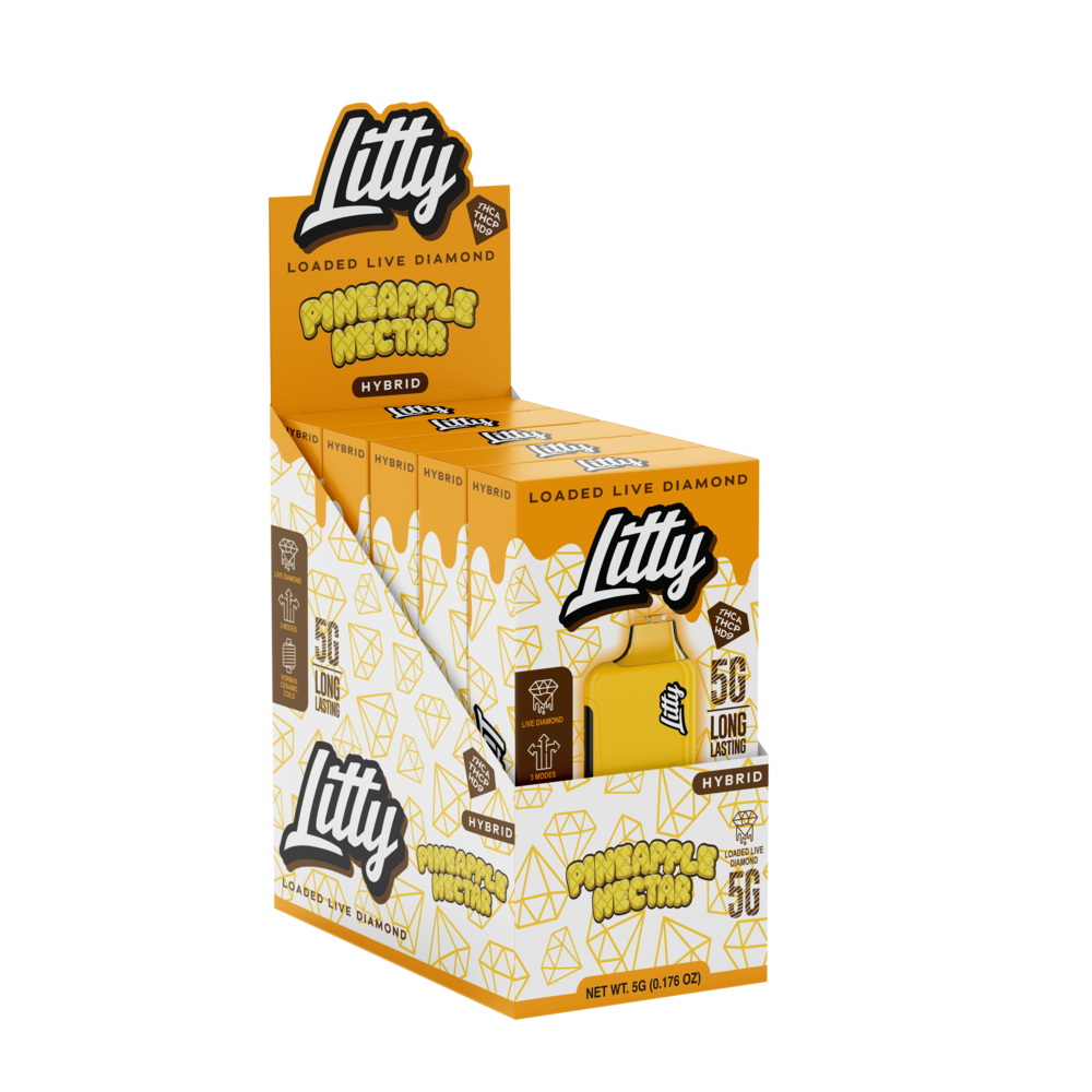 Litty THC-A Live Diamond Disposable 5g (5/Pack) [DROPSHIP]