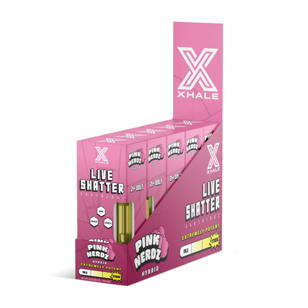 Xhale Live Shatter Cartridge 1g (5/Pack) [DROPSHIP]