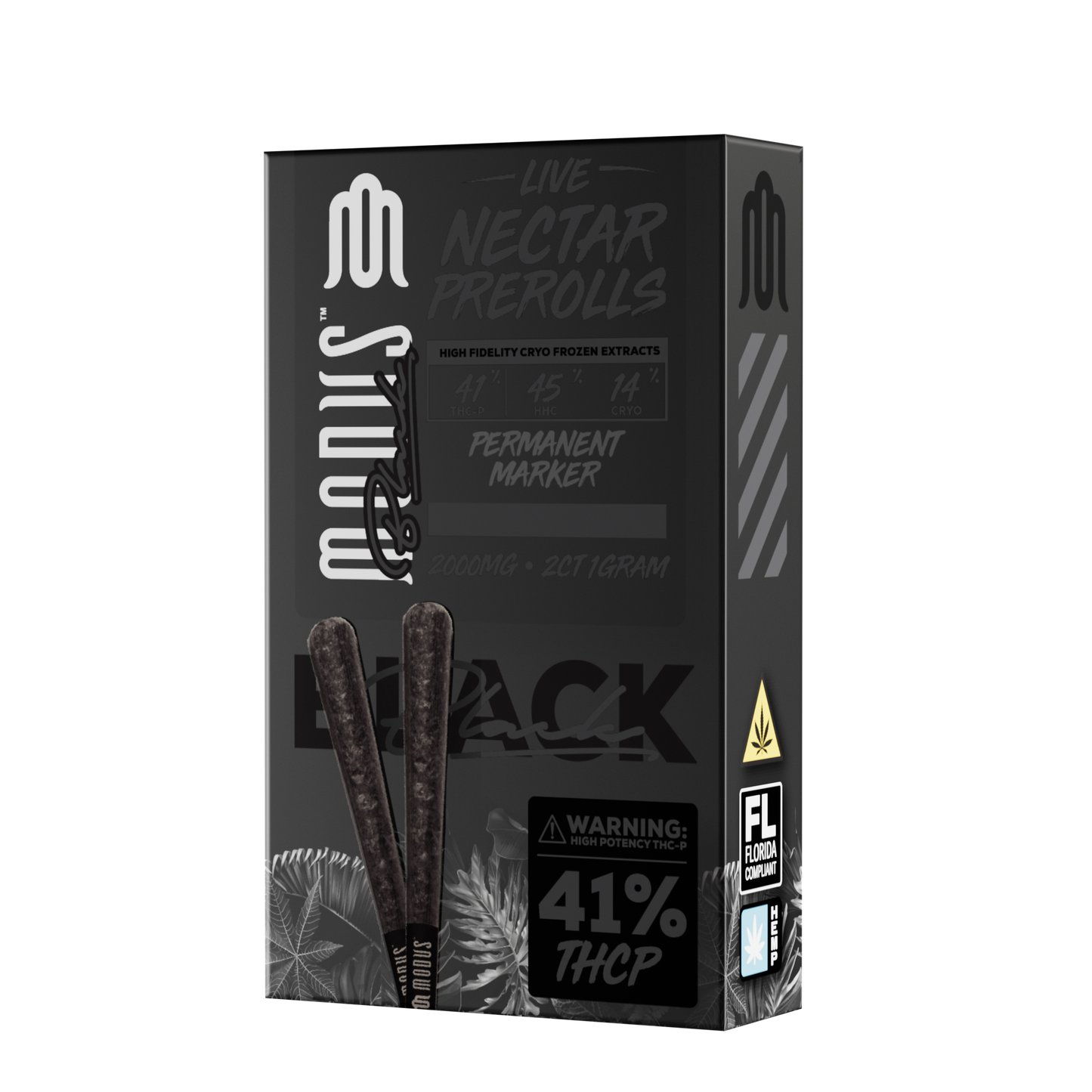Modus Black Pre-Rolls 2ct 2000mg (SINGLE) [DROPSHIP]
