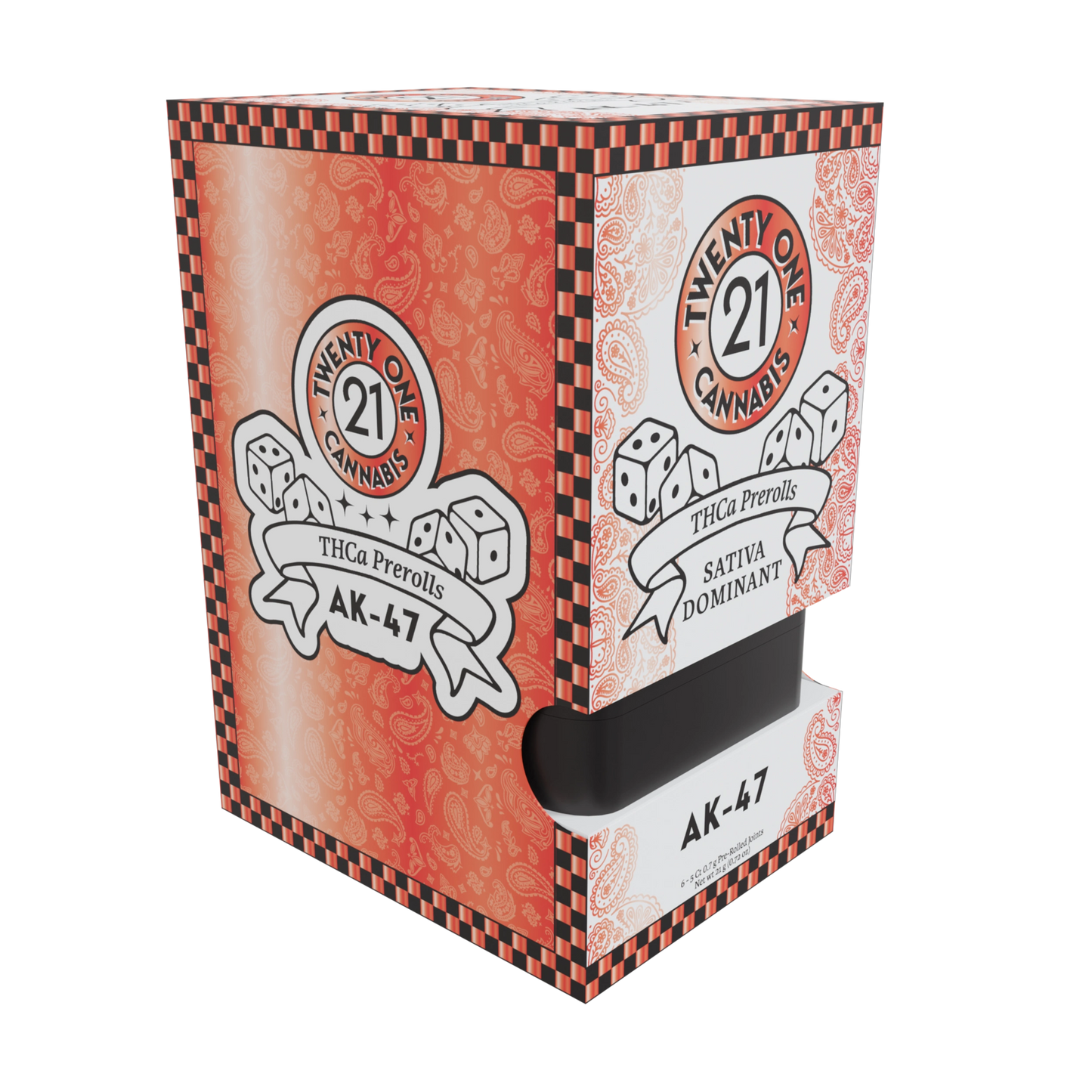 Twenty One THC-A Pre-Rolls 5ct 3.5g (6/Pack) [DROPSHIP]