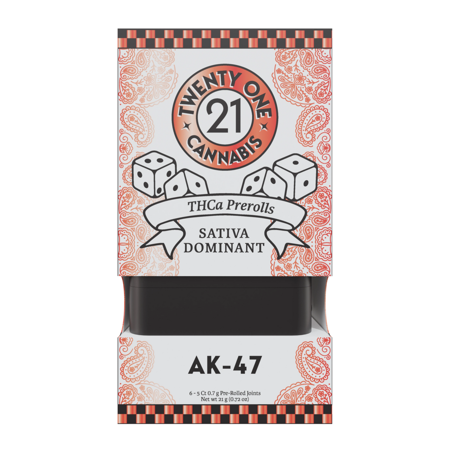 Twenty One THC-A Pre-Rolls 5ct 3.5g (6/Pack) [DROPSHIP]