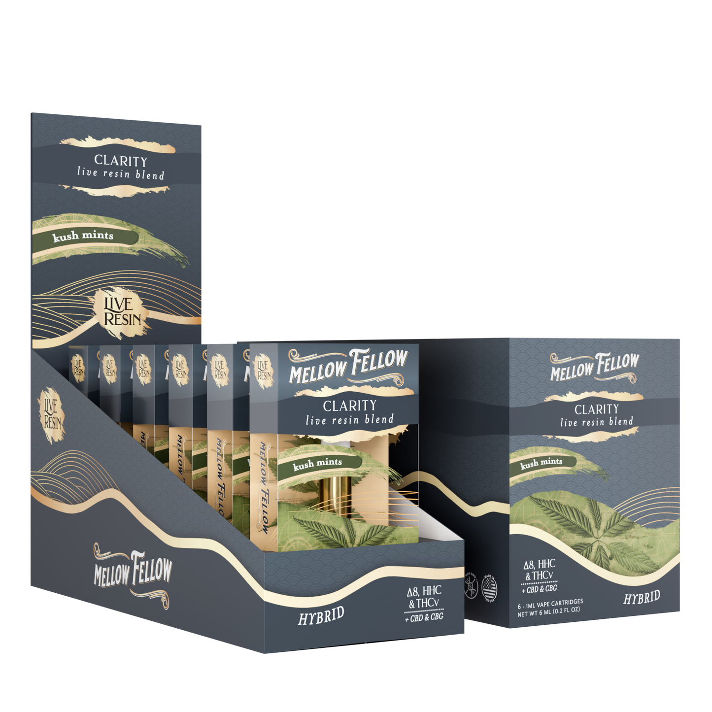 Mellow Fellow Live Resin Cartridge 1g (6/pack) [DROPSHIP]