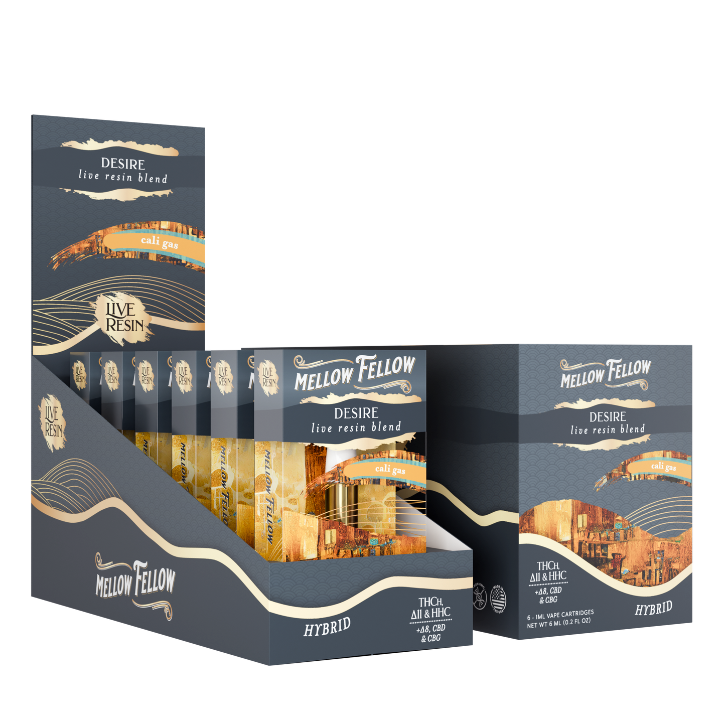 Mellow Fellow Live Resin Cartridge 1g (6/pack) [DROPSHIP]