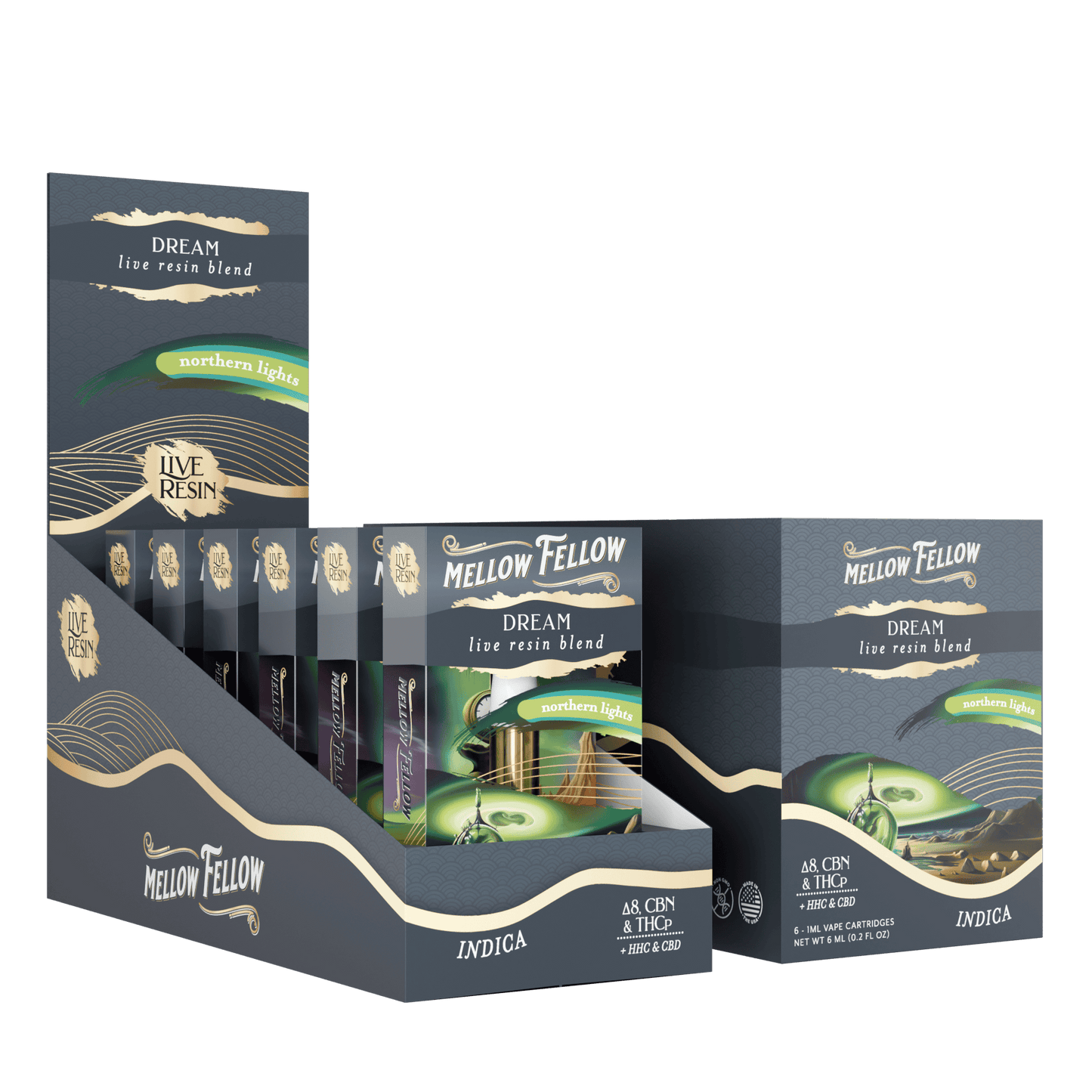 Mellow Fellow Live Resin Cartridge 1g (6/pack) [DROPSHIP]