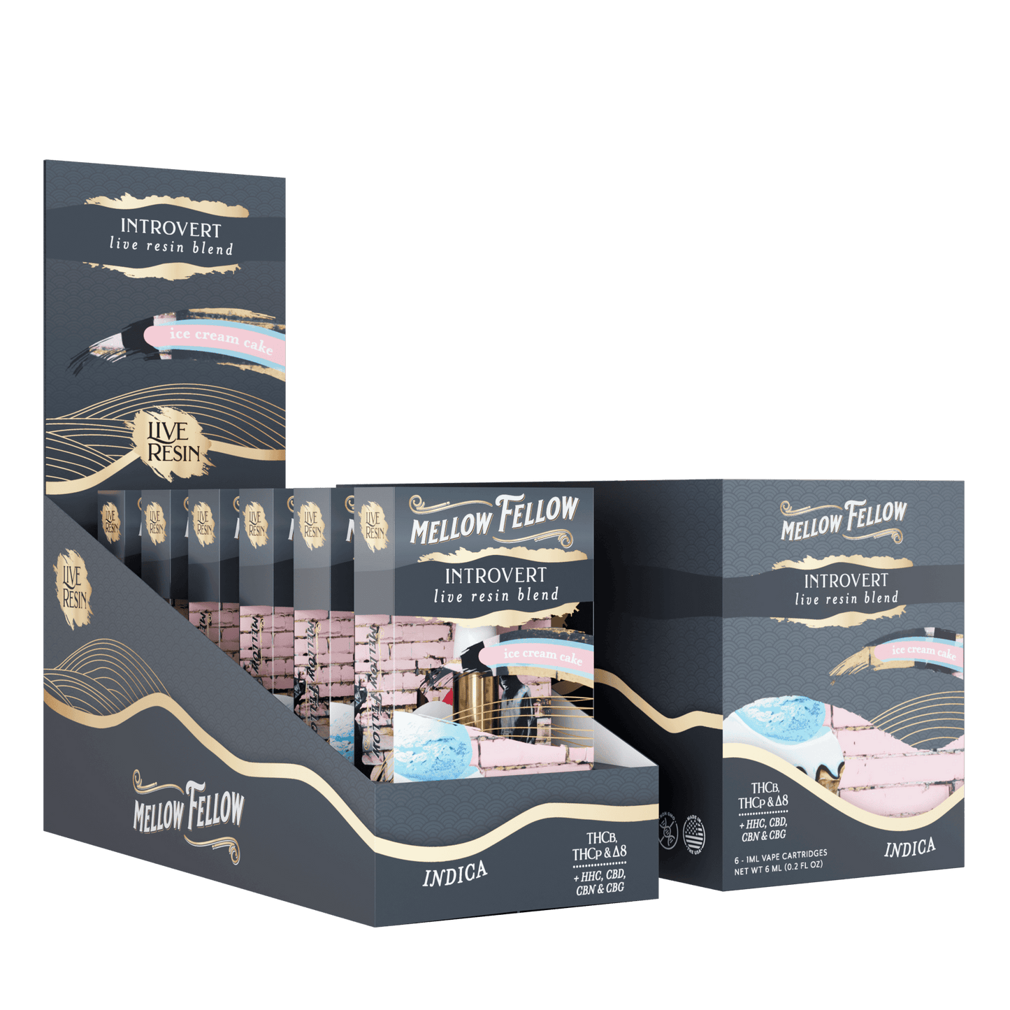 Mellow Fellow Live Resin Cartridge 1g (6/pack) [DROPSHIP]