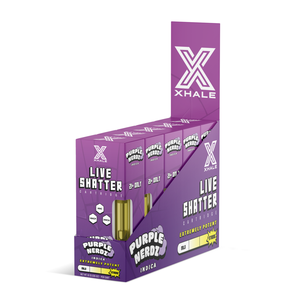 Xhale Live Shatter Cartridge 1g (5/Pack) [DROPSHIP]