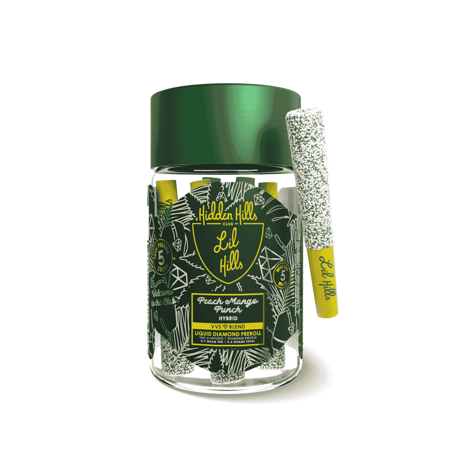 Hidden Hills Club Bussdowns VVS Blend Full Diamonds Pre Rolls 3.5g (10/Pack)