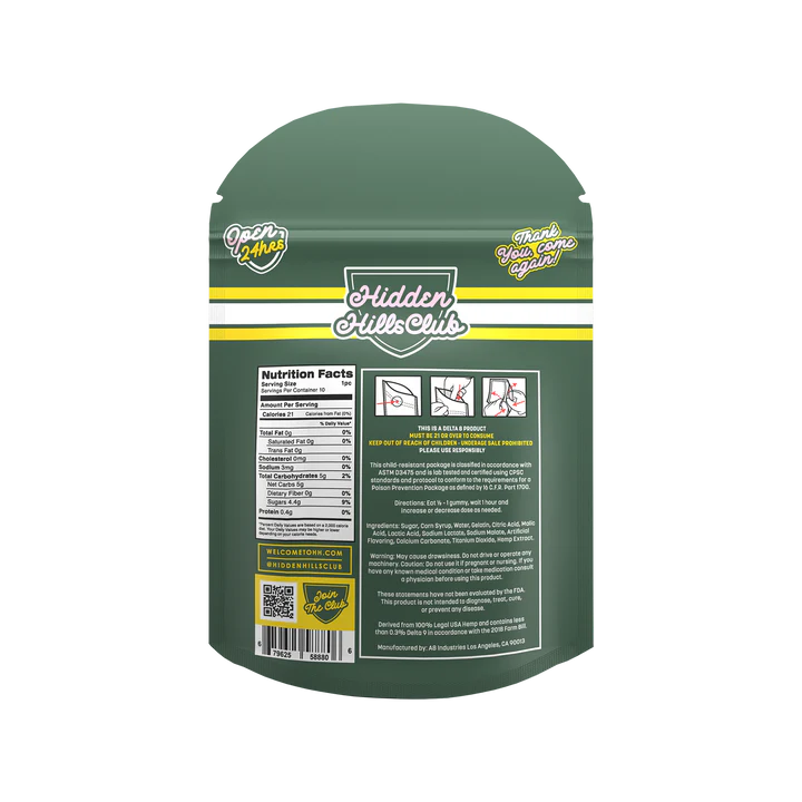 Hidden Hills Mini Mart Smackz Sugar Diamond Resin Edibles 3000mg 10ct (10/pack)