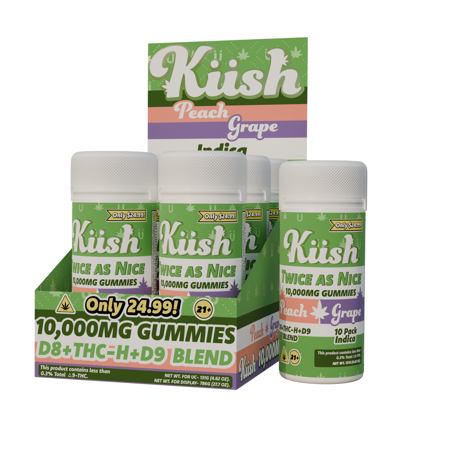 Chapo Kush Twice As Nice Gummies 10,000mg 10ct (6/pack) [DROPSHIP]