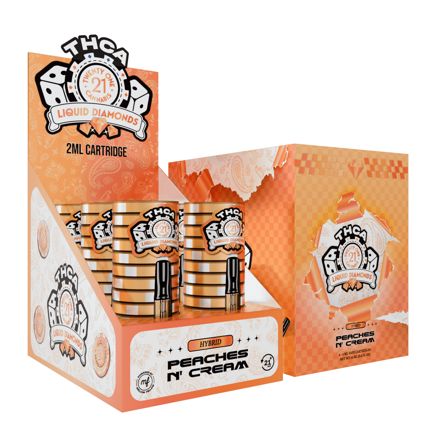 Twenty One THC-A Cartridge 2mL (6/pack) [DROPSHIP]